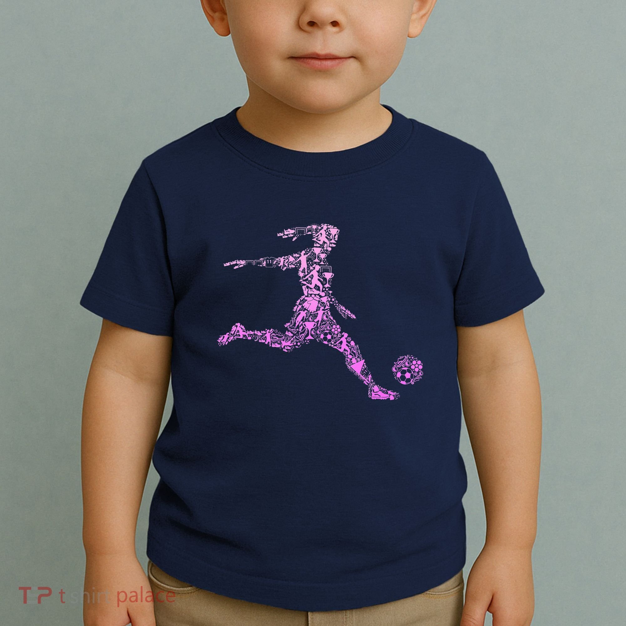 Soccer USA Flag Soccer Ball Graphic Toddler T-Shirt