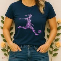 Soccer USA Flag Soccer Ball Graphic Women's T-Shirt thumb 2