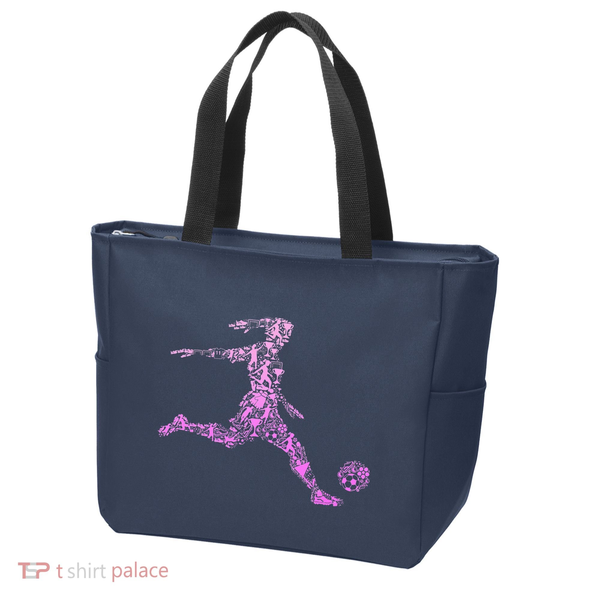 Soccer USA Flag Soccer Ball Graphic Tote Bag