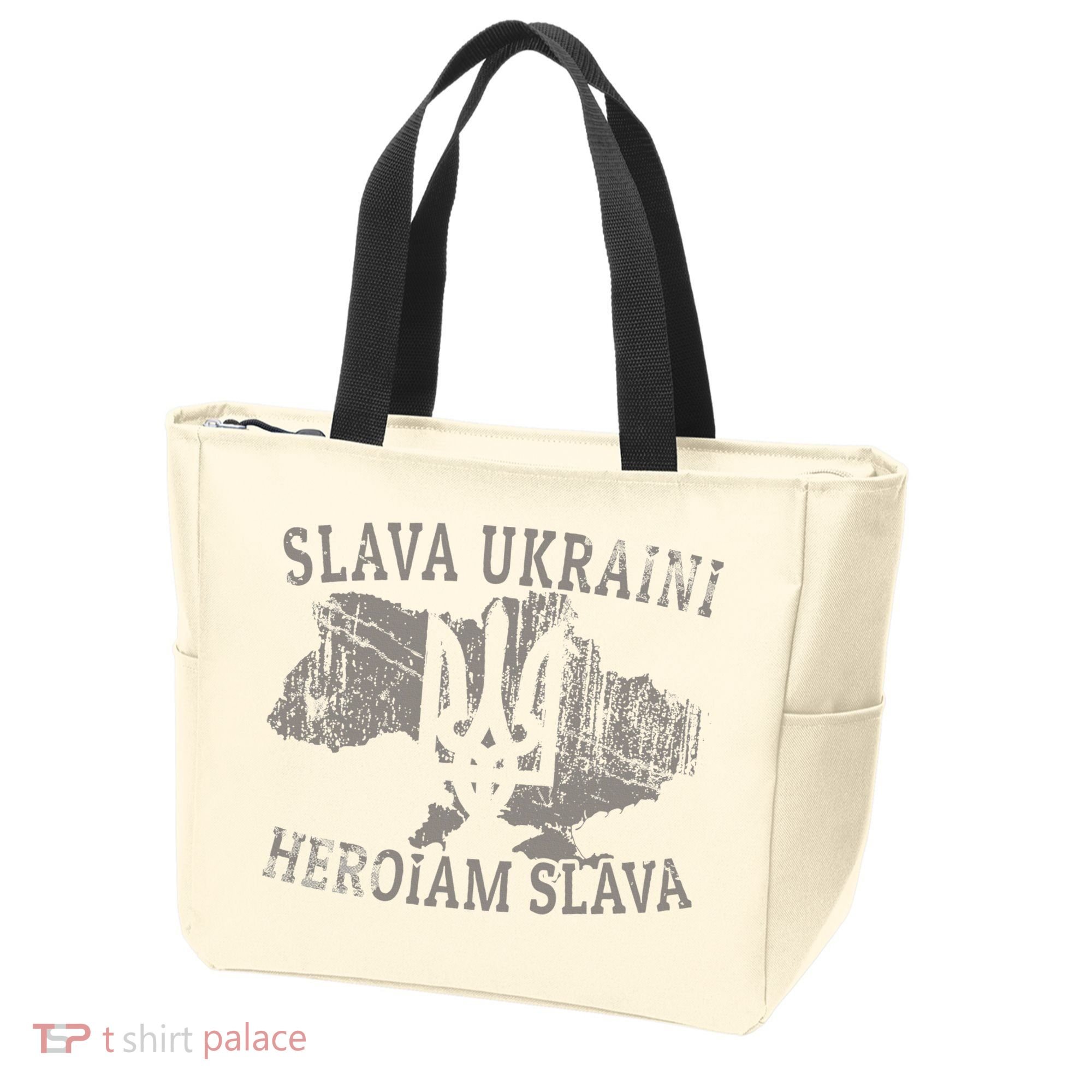 Slava Ukraini Glory To Ukraine Ukrainian Tryzub Zelensky Tote Bag
