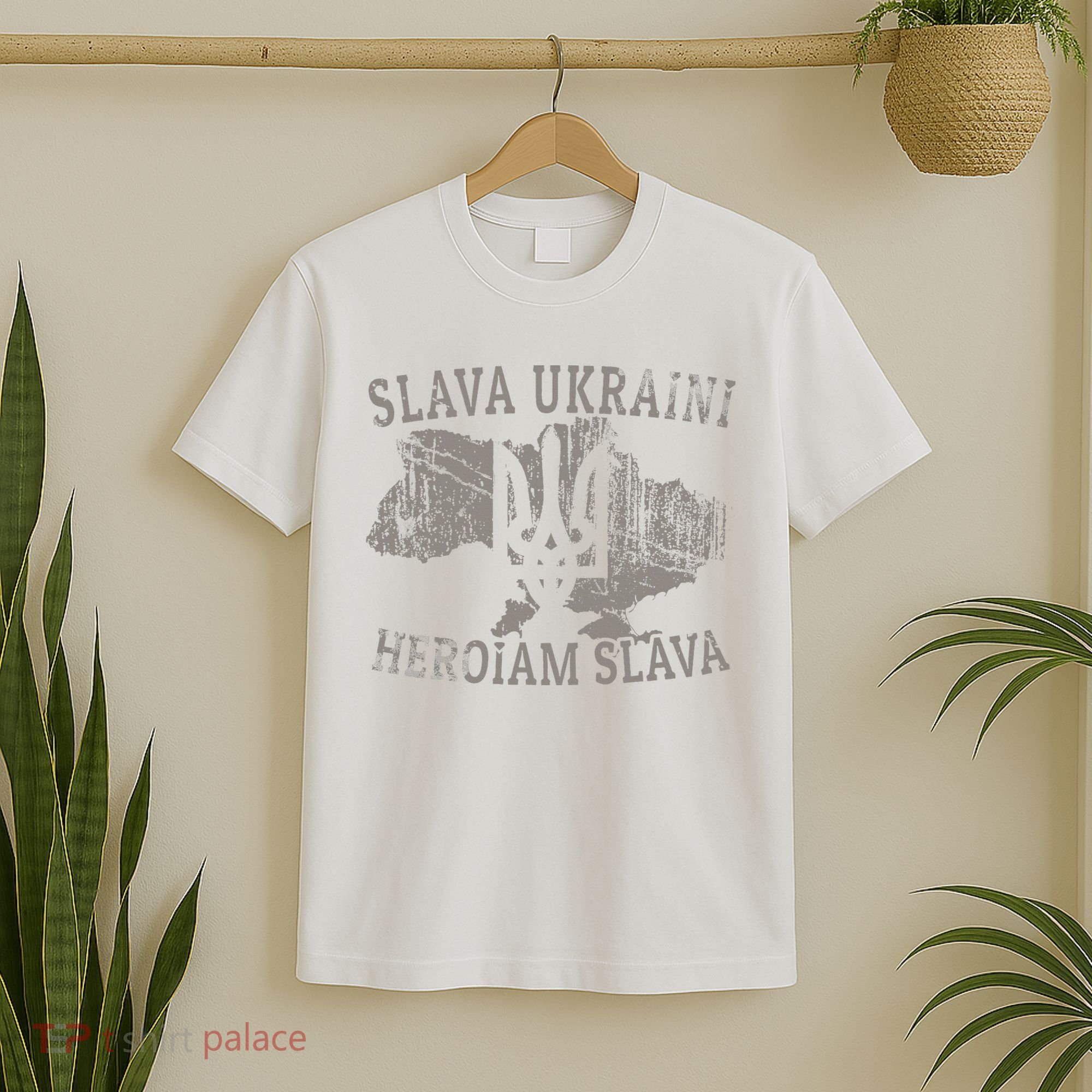 Slava Ukraini Glory To Ukraine Ukrainian Tryzub Zelensky T-Shirt