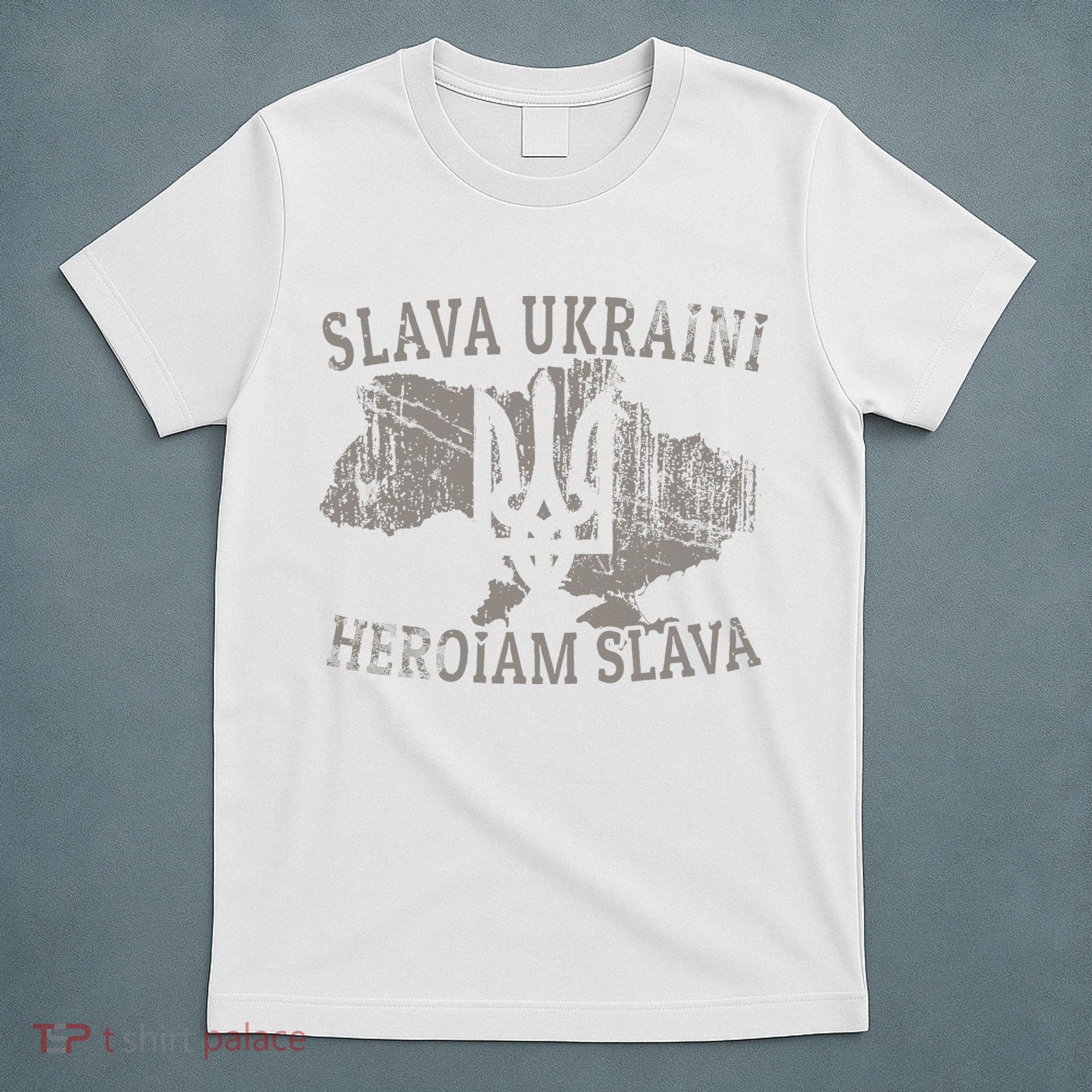 Slava Ukraini Glory To Ukraine Ukrainian Tryzub Zelensky T-Shirt