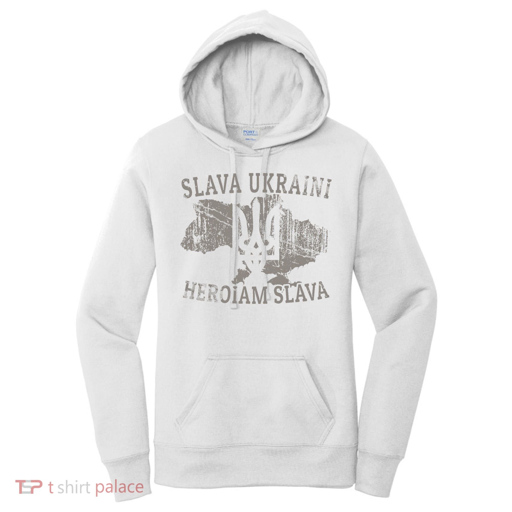 Slava Ukraini Glory To Ukraine Ukrainian Tryzub Zelensky Women's Hoodie