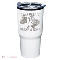 Slava Ukraini Glory To Ukraine Ukrainian Tryzub Zelensky Tumbler thumb 0