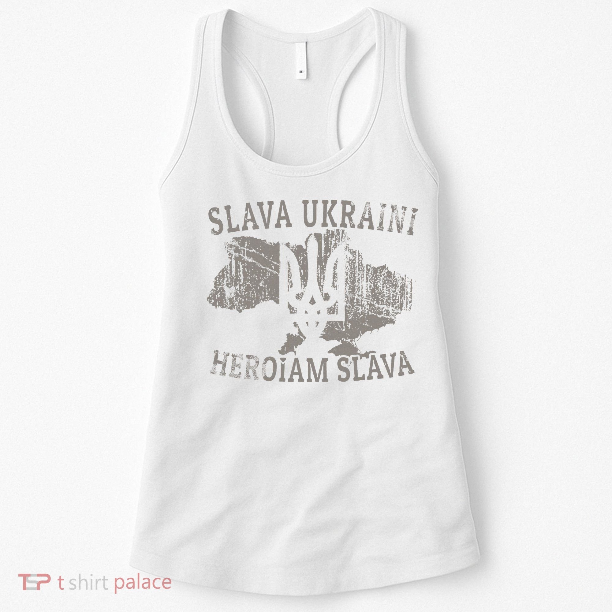 Slava Ukraini Glory To Ukraine Ukrainian Tryzub Zelensky Women's Tank Top