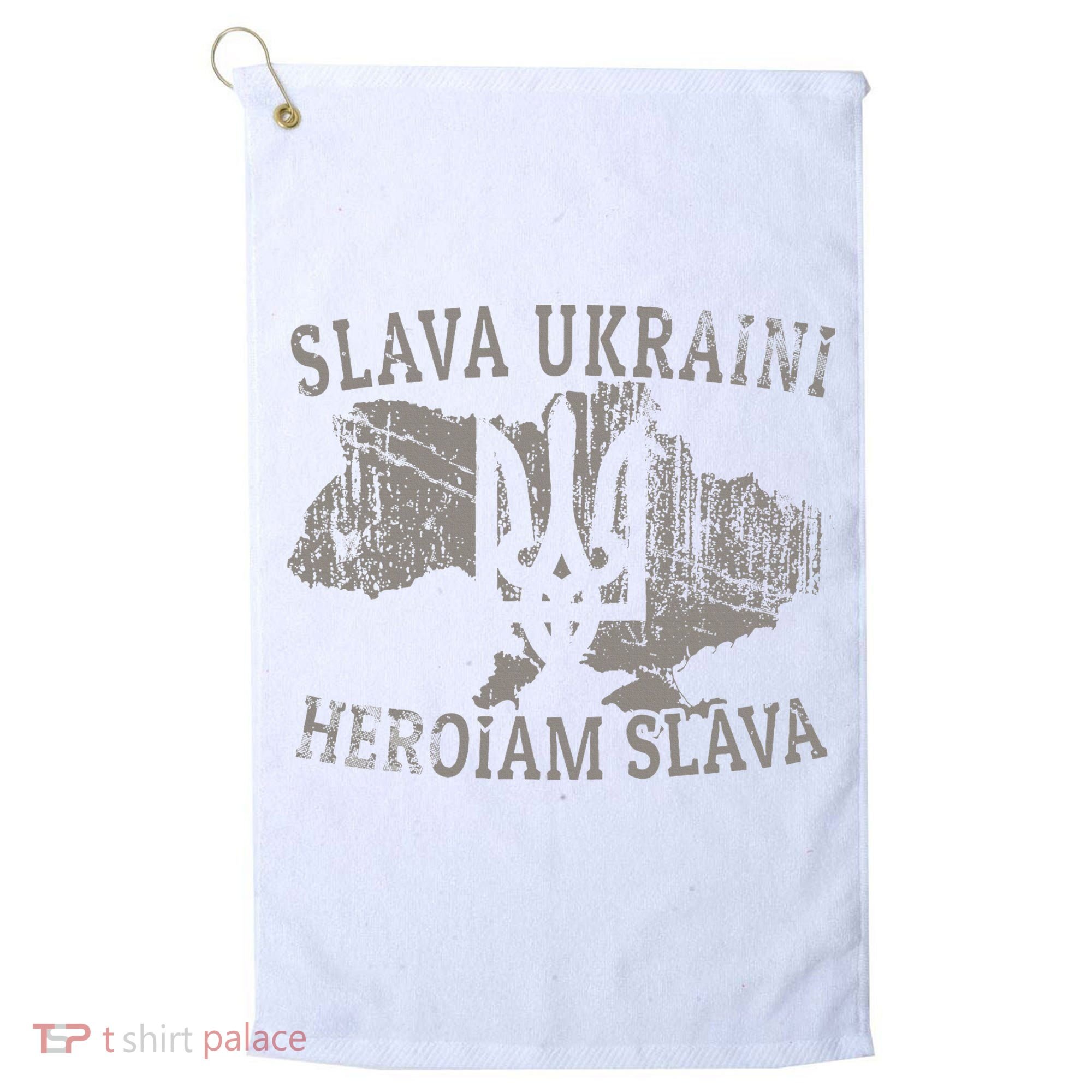 Slava Ukraini Glory To Ukraine Ukrainian Tryzub Zelensky Golf Towel