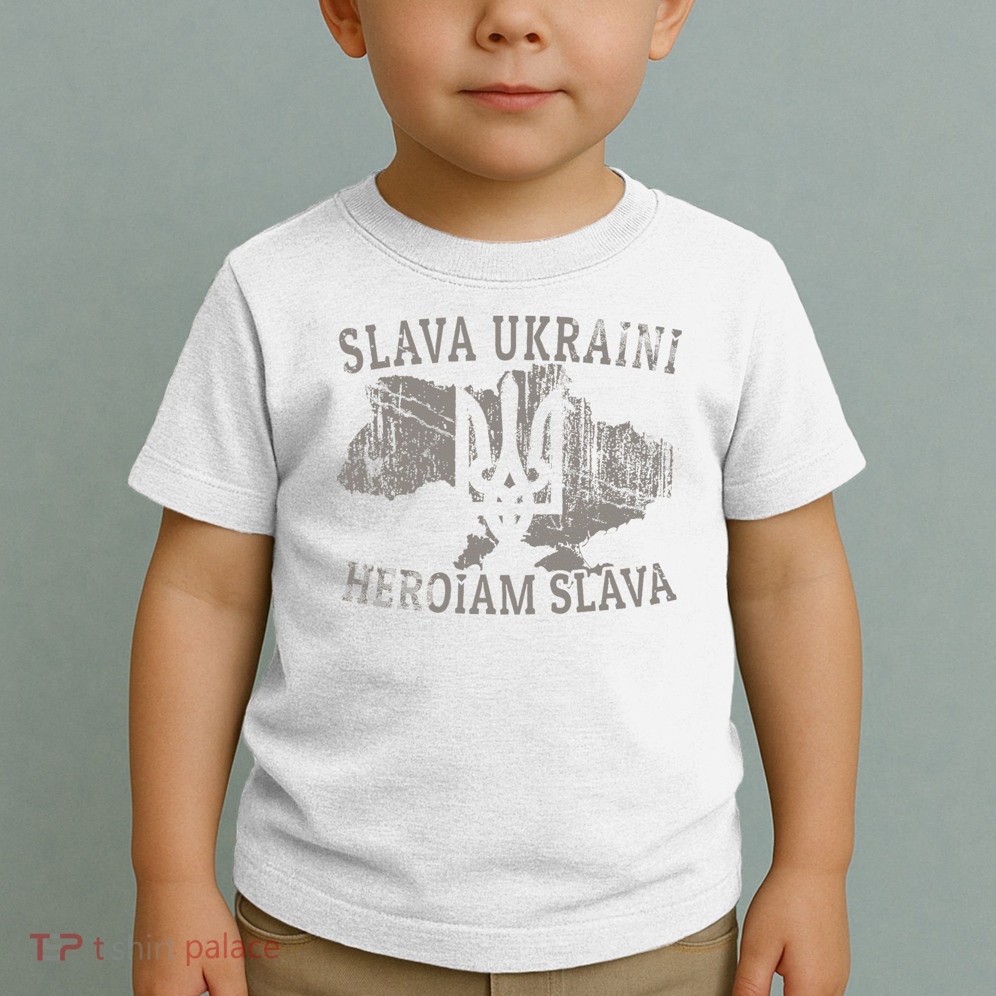 Slava Ukraini Glory To Ukraine Ukrainian Tryzub Zelensky Toddler T-Shirt