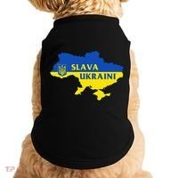 Slava Ukraini Glory To Ukraine Support Ukrainian Flag Doggie Tank thumb 0