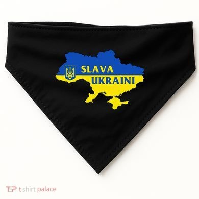 Slava Ukraini Glory To Ukraine Support Ukrainian Flag USA-Made Doggie Bandana