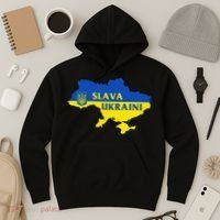 Slava Ukraini Glory To Ukraine Support Ukrainian Flag Hoodie thumb 3
