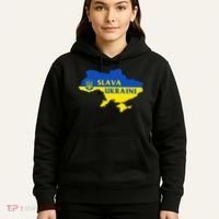 Slava Ukraini Glory To Ukraine Support Ukrainian Flag Hoodie thumb 5