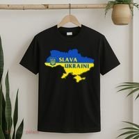 Slava Ukraini Glory To Ukraine Support Ukrainian Flag T-Shirt thumb 2
