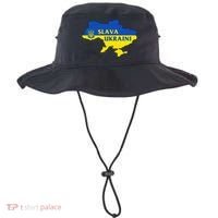 Slava Ukraini Glory To Ukraine Support Ukrainian Flag Bucket Hat thumb 0