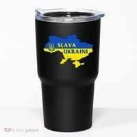 Slava Ukraini Glory To Ukraine Support Ukrainian Flag Tumbler thumb 0