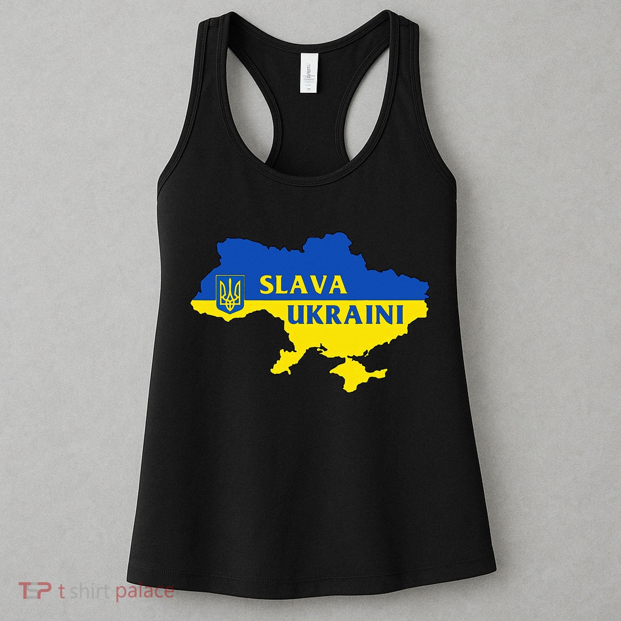 Slava Ukraini Glory To Ukraine Support Ukrainian Flag Women's Tank Top
