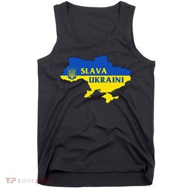 Slava Ukraini Glory To Ukraine Support Ukrainian Flag Tank Top