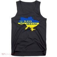 Slava Ukraini Glory To Ukraine Support Ukrainian Flag Tank Top thumb 0