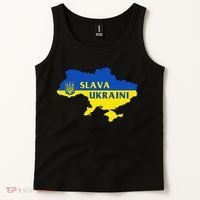 Slava Ukraini Glory To Ukraine Support Ukrainian Flag Tank Top thumb 2