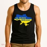 Slava Ukraini Glory To Ukraine Support Ukrainian Flag Tank Top thumb 3