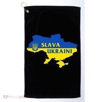 Slava Ukraini Glory To Ukraine Support Ukrainian Flag Golf Towel thumb 0
