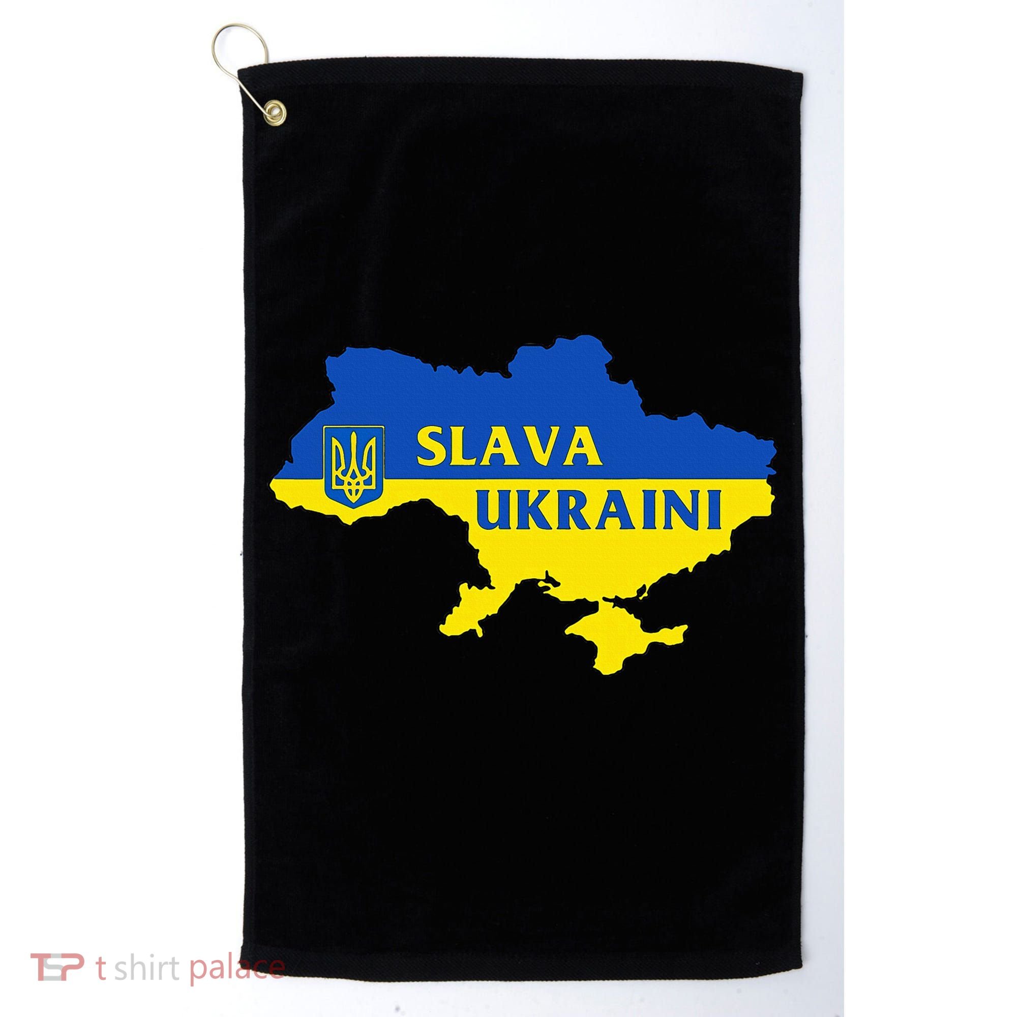 Slava Ukraini Glory To Ukraine Support Ukrainian Flag Golf Towel