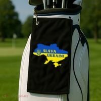 Slava Ukraini Glory To Ukraine Support Ukrainian Flag Golf Towel thumb 2