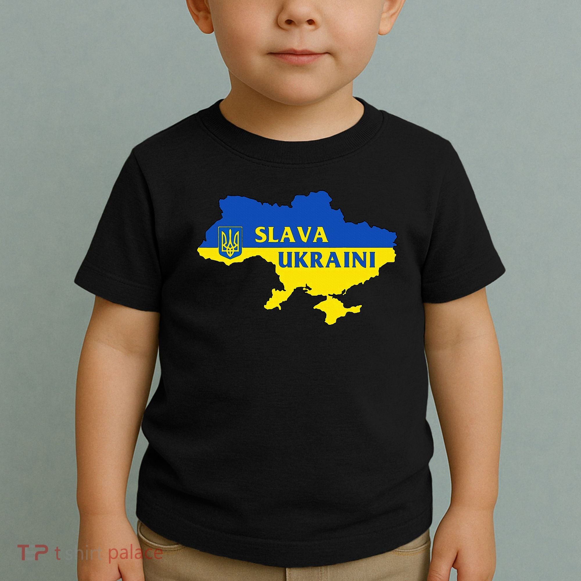 Slava Ukraini Glory To Ukraine Support Ukrainian Flag Toddler T-Shirt