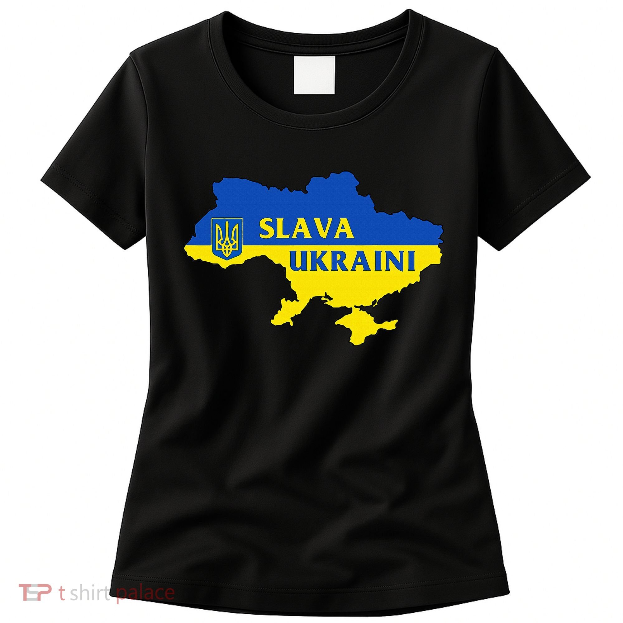 Slava Ukraini Glory To Ukraine Support Ukrainian Flag Women's T-Shirt