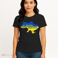 Slava Ukraini Glory To Ukraine Support Ukrainian Flag Women's T-Shirt thumb 4