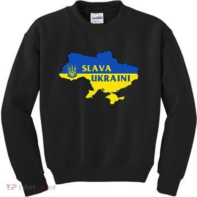 Slava Ukraini Glory To Ukraine Support Ukrainian Flag Kids Sweatshirt