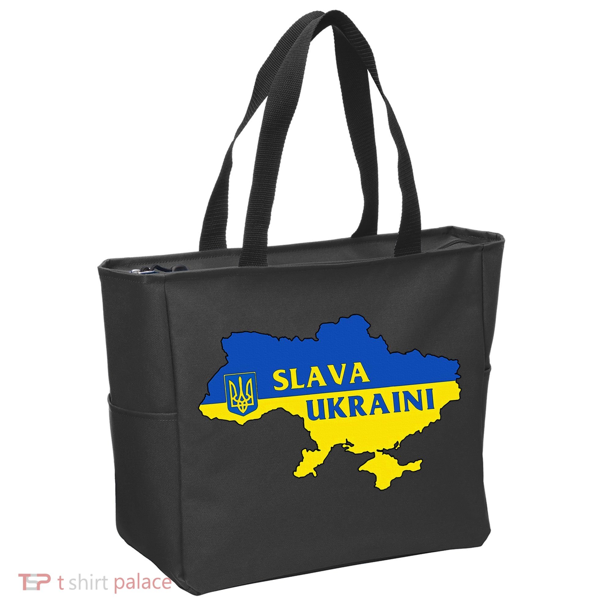 Slava Ukraini Glory To Ukraine Support Ukrainian Flag Tote Bag
