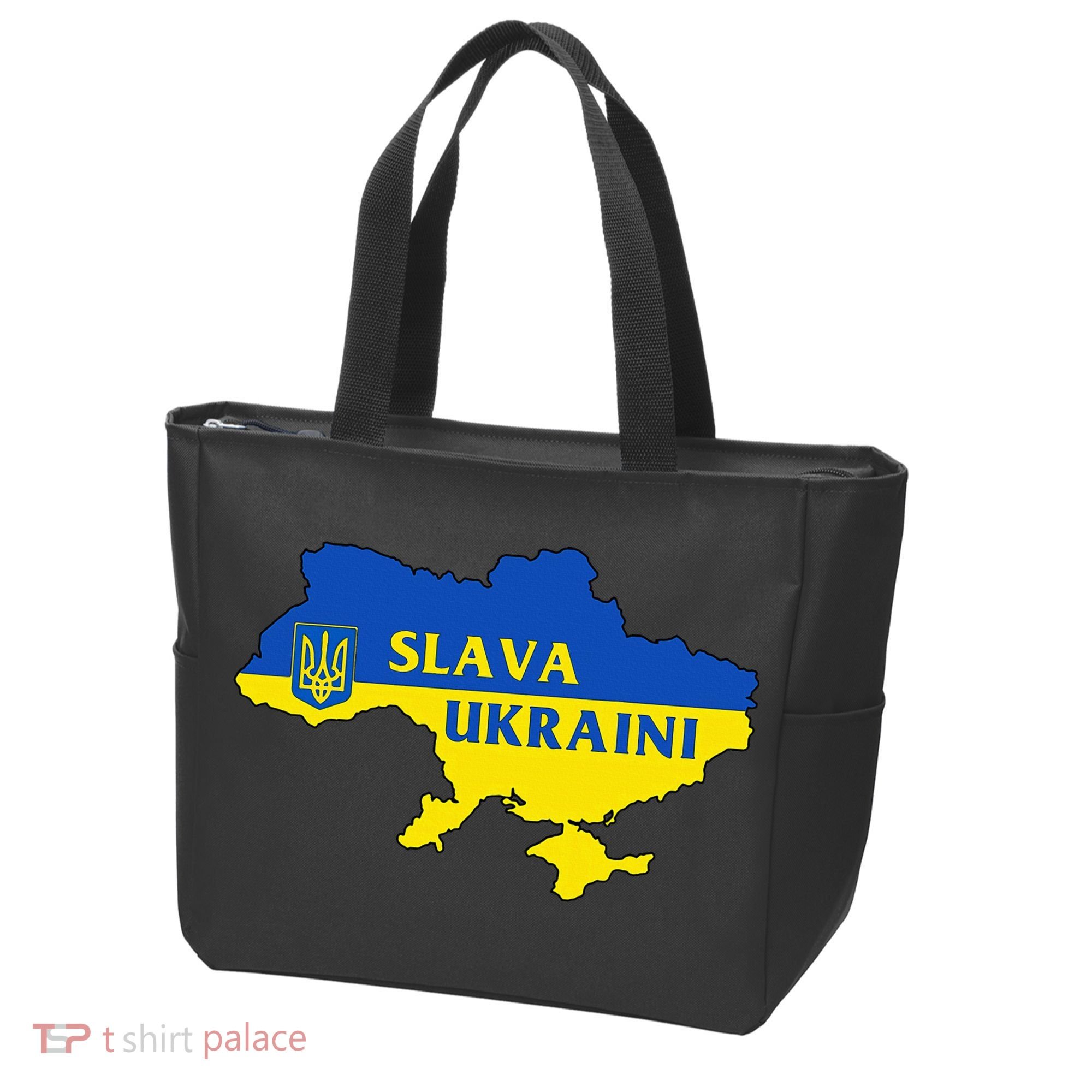 Slava Ukraini Glory To Ukraine Support Ukrainian Flag Tote Bag
