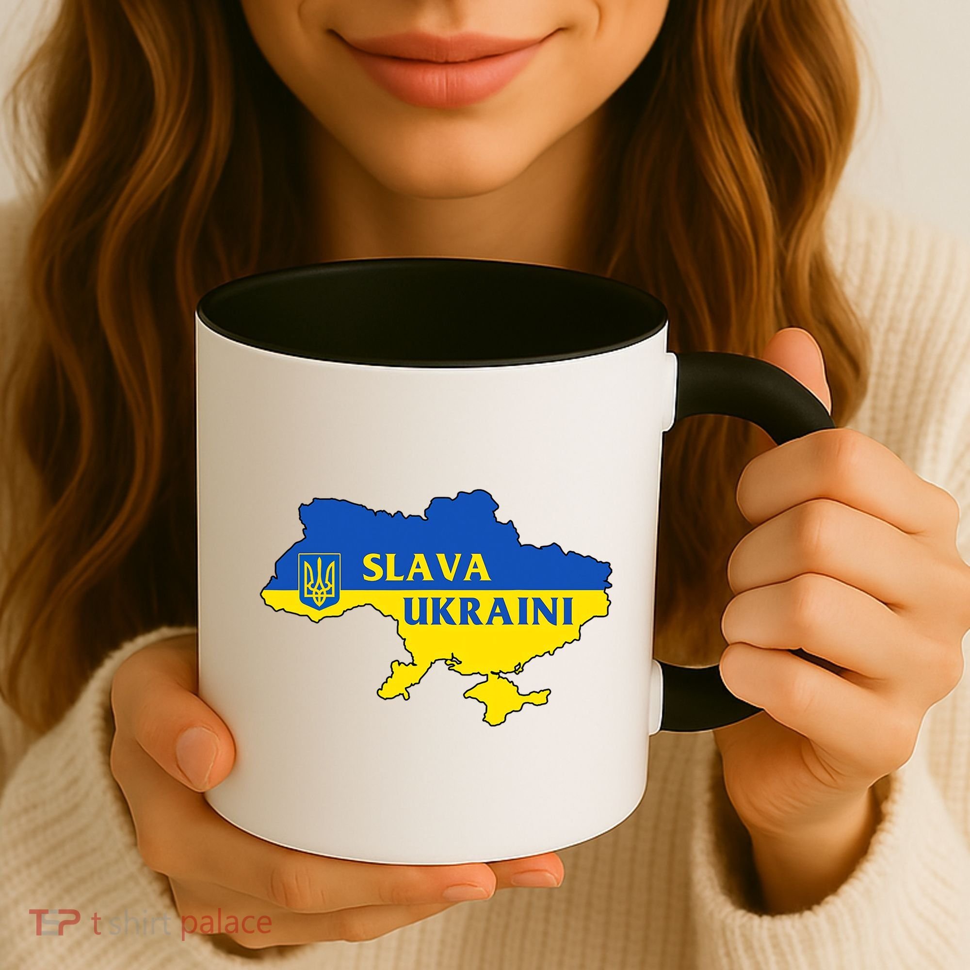 Slava Ukraini Glory To Ukraine Shirt Support Ukrainian Flag Coffee Mug