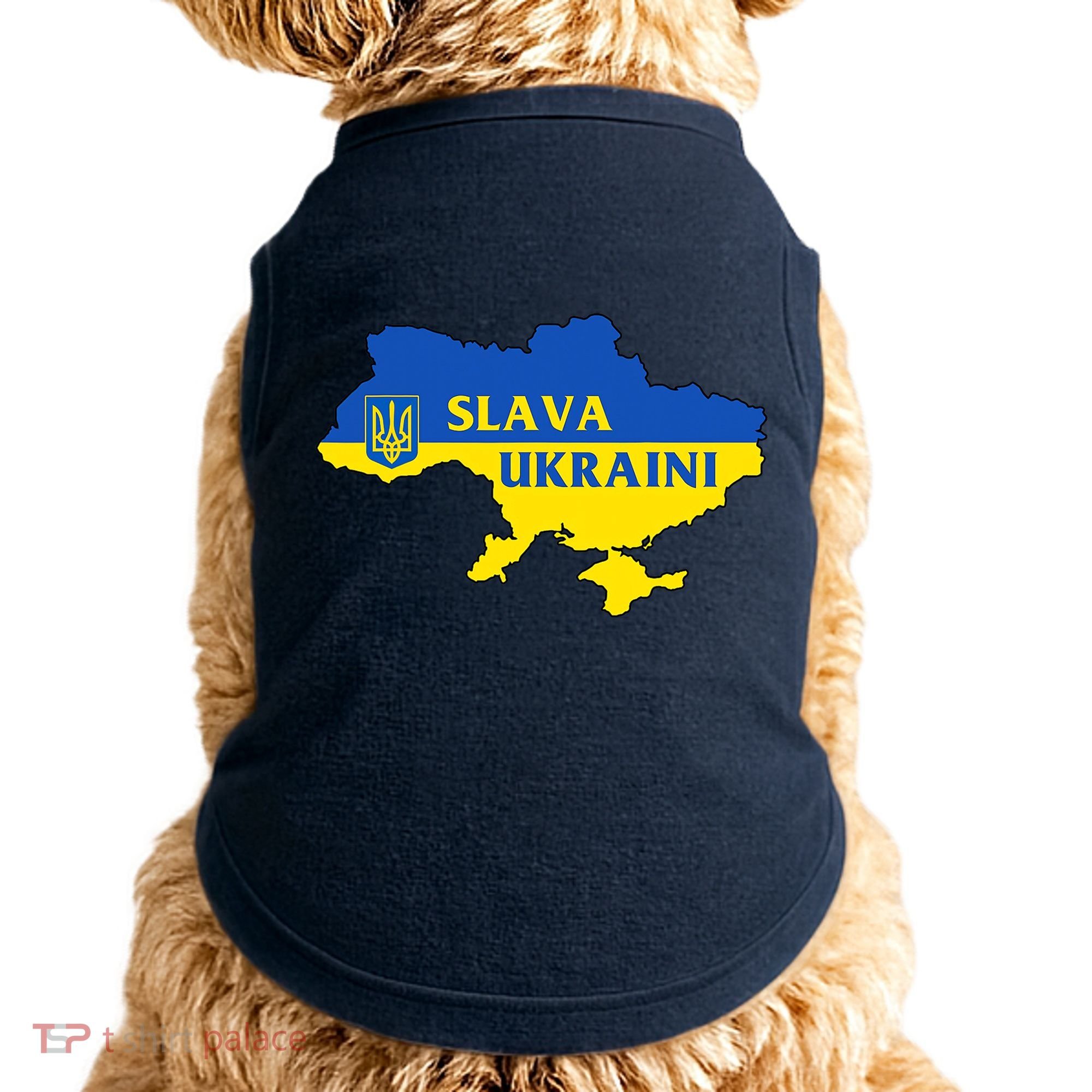 Slava Ukraini Glory To Ukraine Shirt Support Ukrainian Flag Doggie Tank
