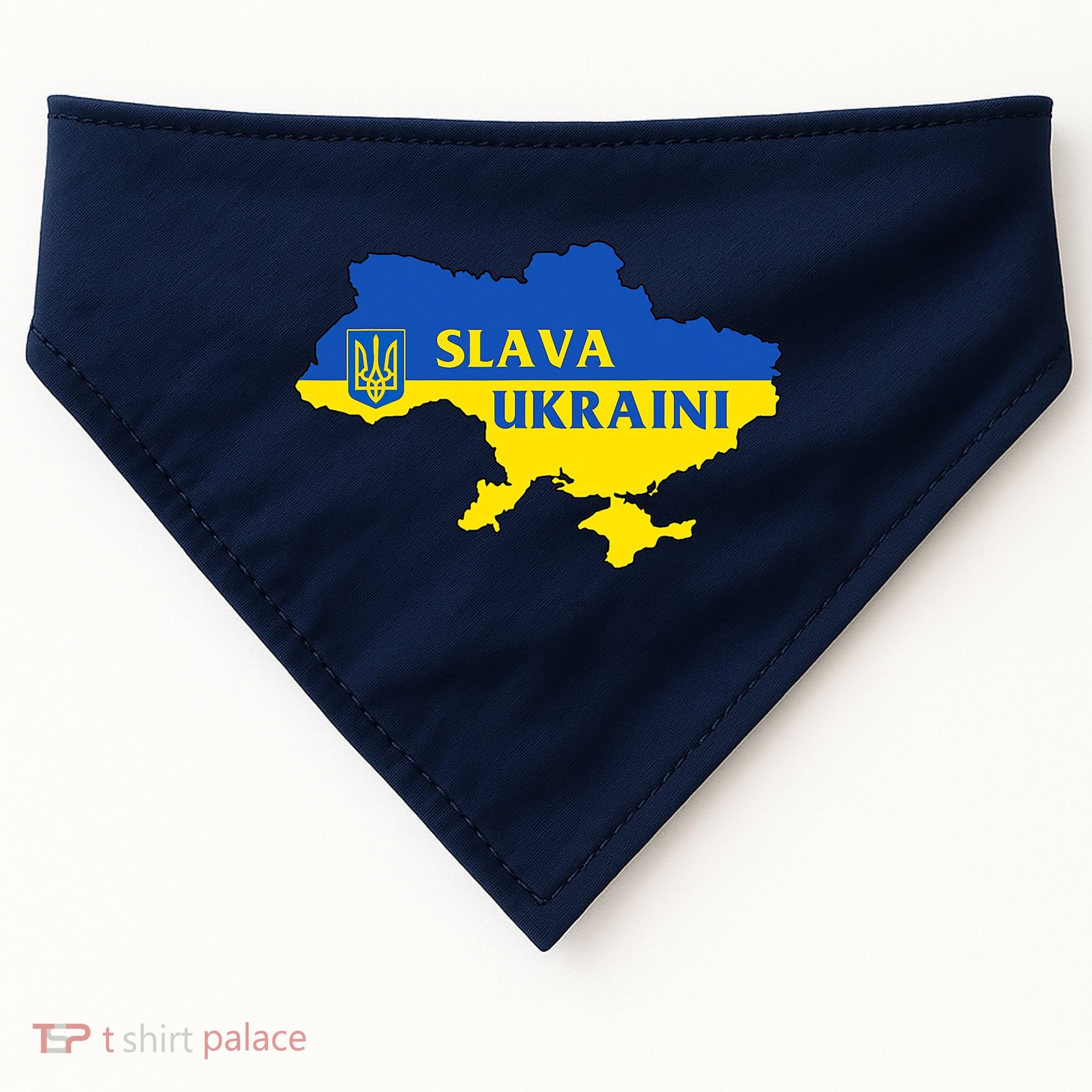 Slava Ukraini Glory To Ukraine Shirt Support Ukrainian Flag USA-Made Doggie Bandana