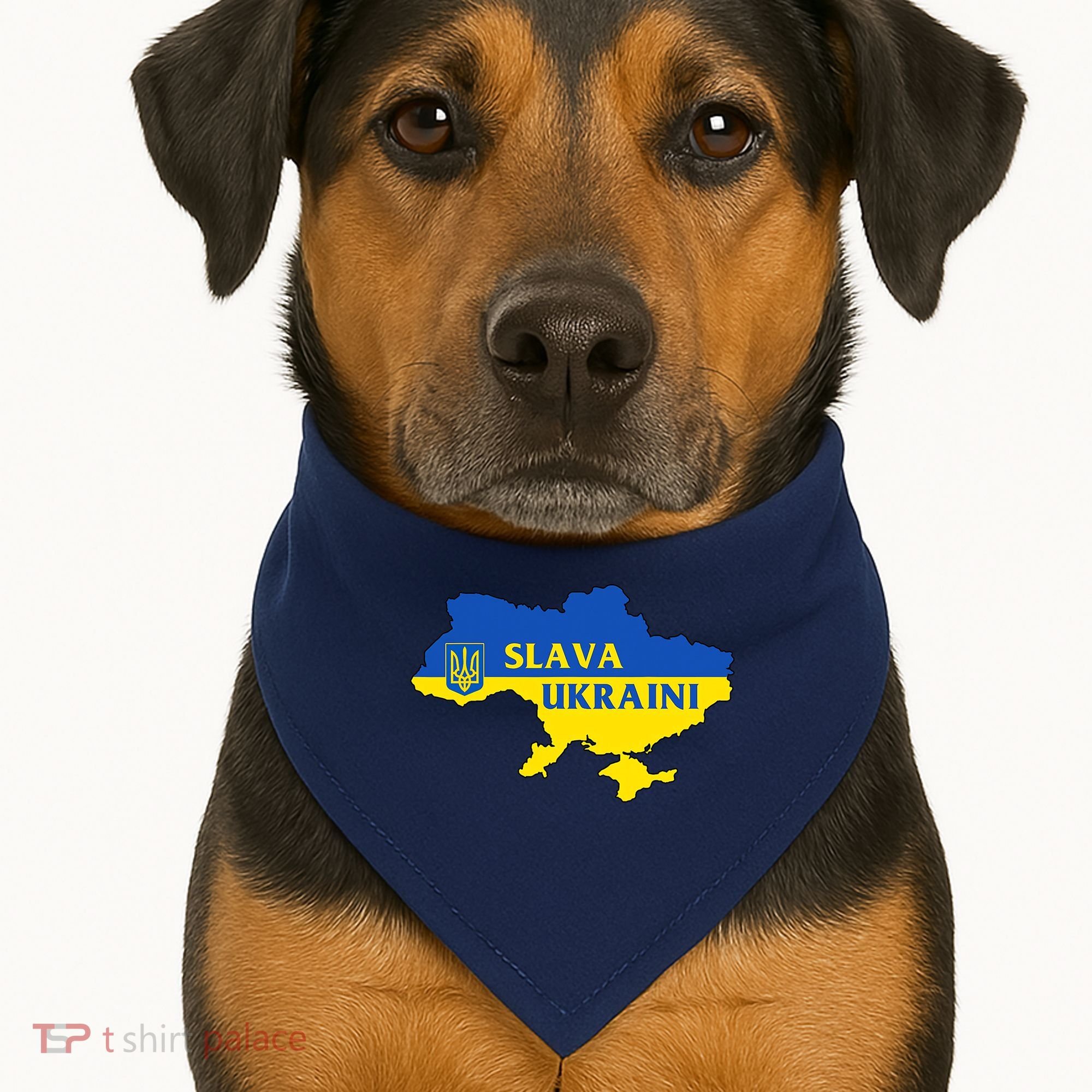 Slava Ukraini Glory To Ukraine Shirt Support Ukrainian Flag USA-Made Doggie Bandana