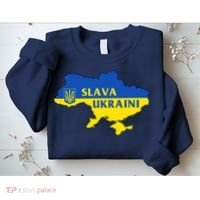 Slava Ukraini Glory To Ukraine Shirt Support Ukrainian Flag Sweatshirt thumb 2