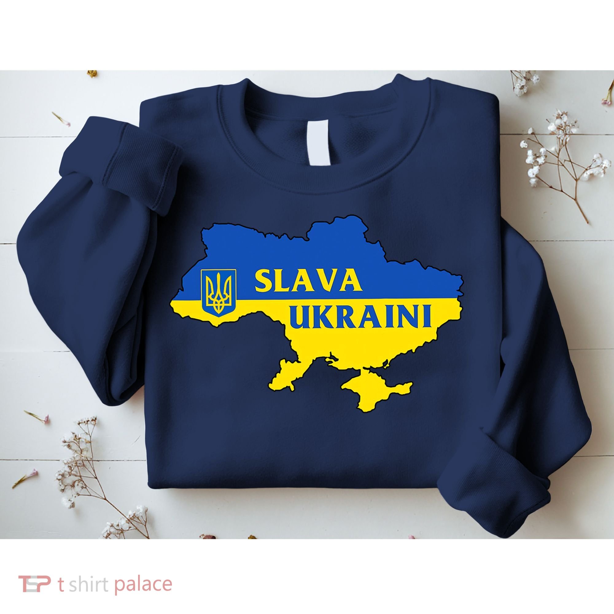 Slava Ukraini Glory To Ukraine Shirt Support Ukrainian Flag Sweatshirt