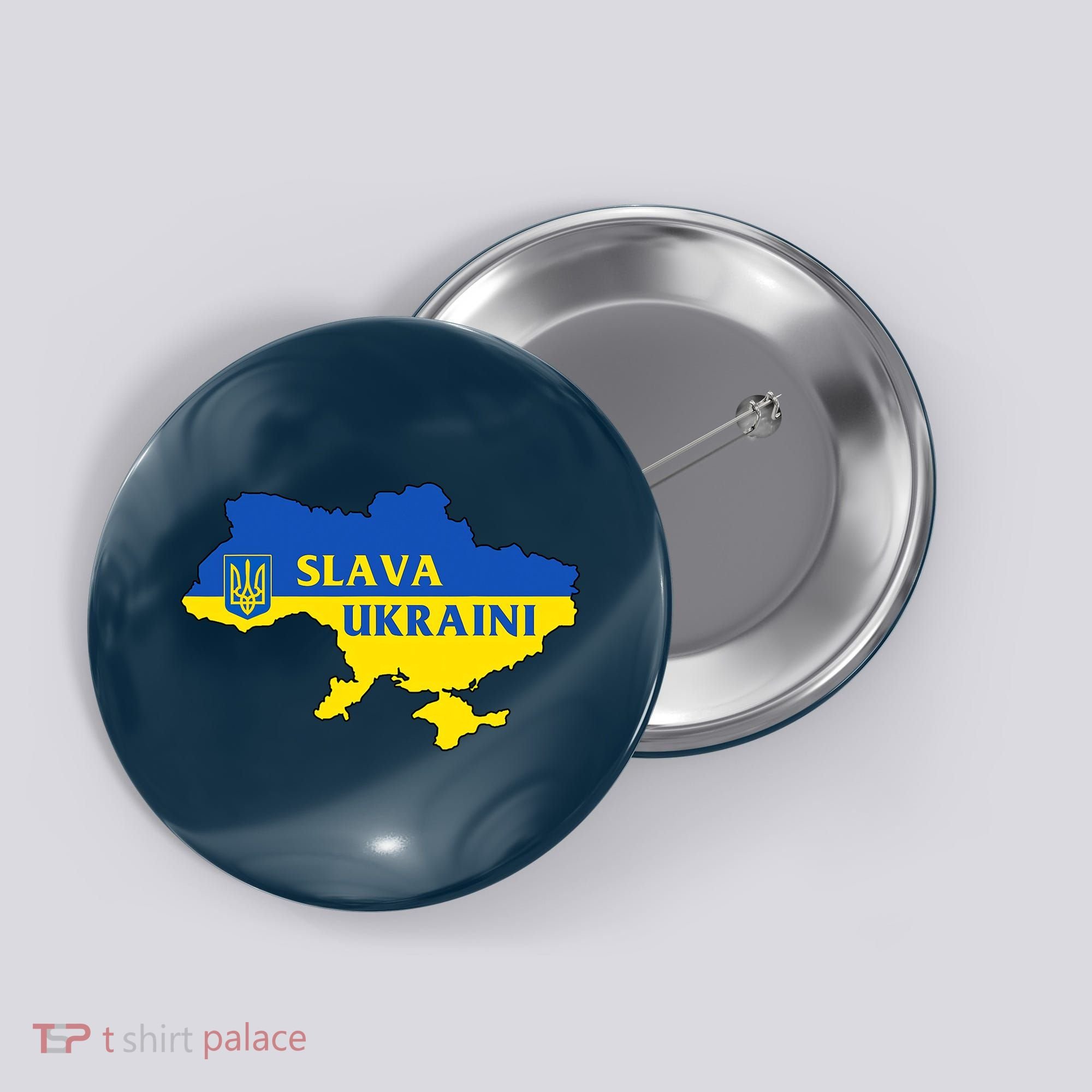 Slava Ukraini Glory To Ukraine Shirt Support Ukrainian Flag Button