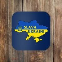 Slava Ukraini Glory To Ukraine Shirt Support Ukrainian Flag Coaster thumb 0