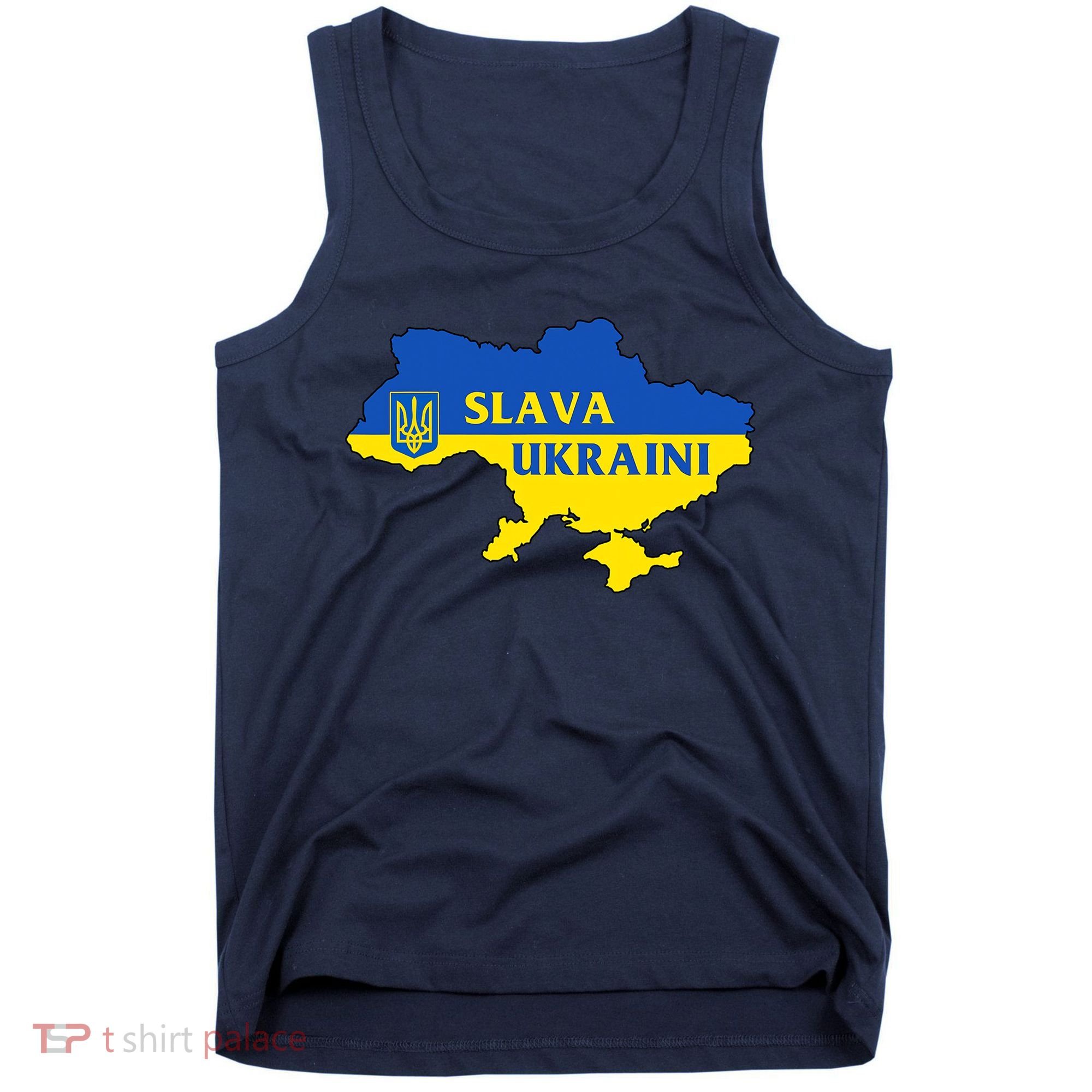 Slava Ukraini Glory To Ukraine Shirt Support Ukrainian Flag Tank Top