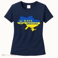 Slava Ukraini Glory To Ukraine Shirt Support Ukrainian Flag Women's T-Shirt thumb 0