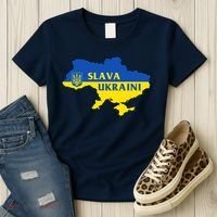 Slava Ukraini Glory To Ukraine Shirt Support Ukrainian Flag Women's T-Shirt thumb 3