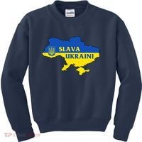 Slava Ukraini Glory To Ukraine Shirt Support Ukrainian Flag Kids Sweatshirt thumb 0