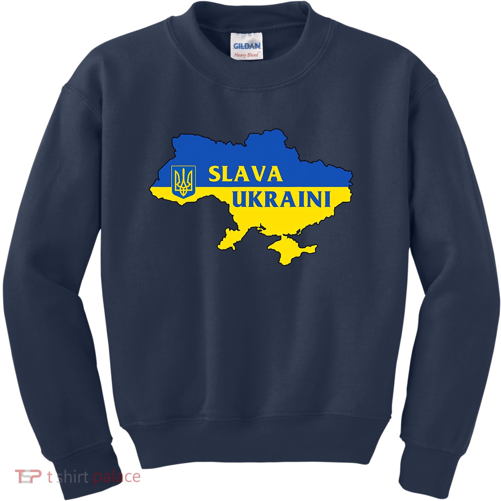 Slava Ukraini Glory To Ukraine Shirt Support Ukrainian Flag Kids Sweatshirt