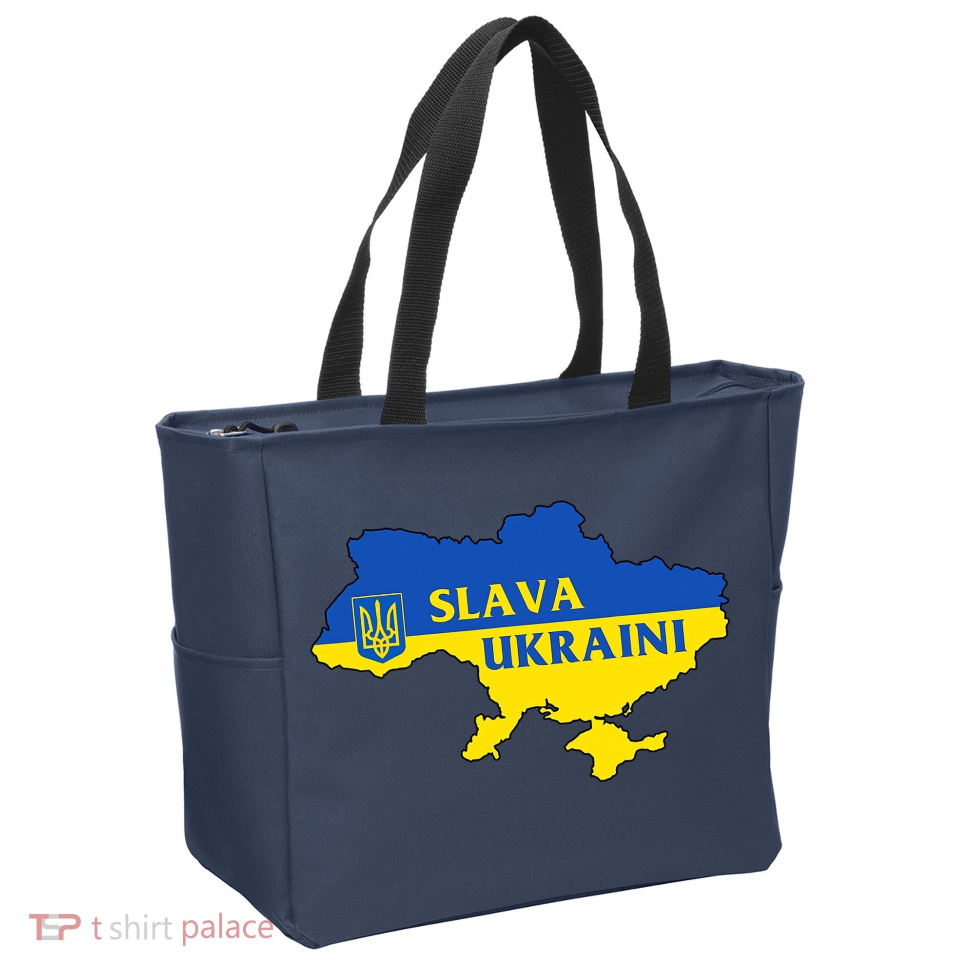 Slava Ukraini Glory To Ukraine Shirt Support Ukrainian Flag Tote Bag
