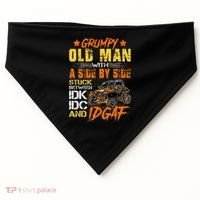 Sxs Utv Grumpy Old Man With Side By Side USA-Made Doggie Bandana thumb 0