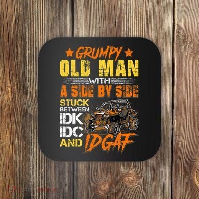 Sxs Utv Grumpy Old Man With Side By Side Coaster