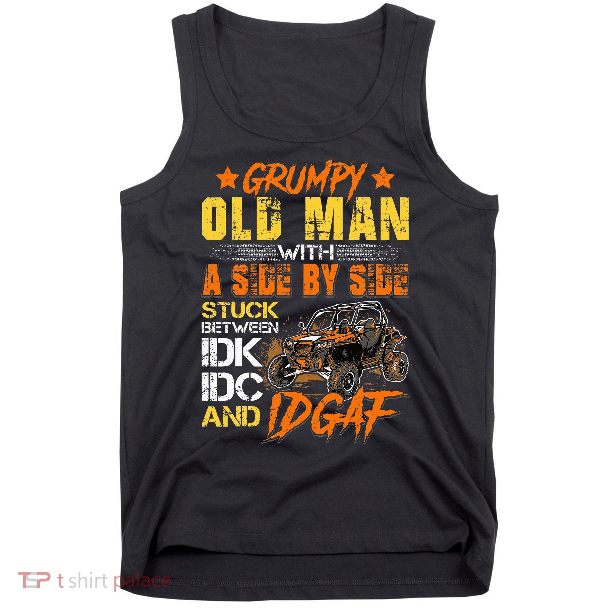 Sxs Utv Grumpy Old Man With Side By Side Tank Top