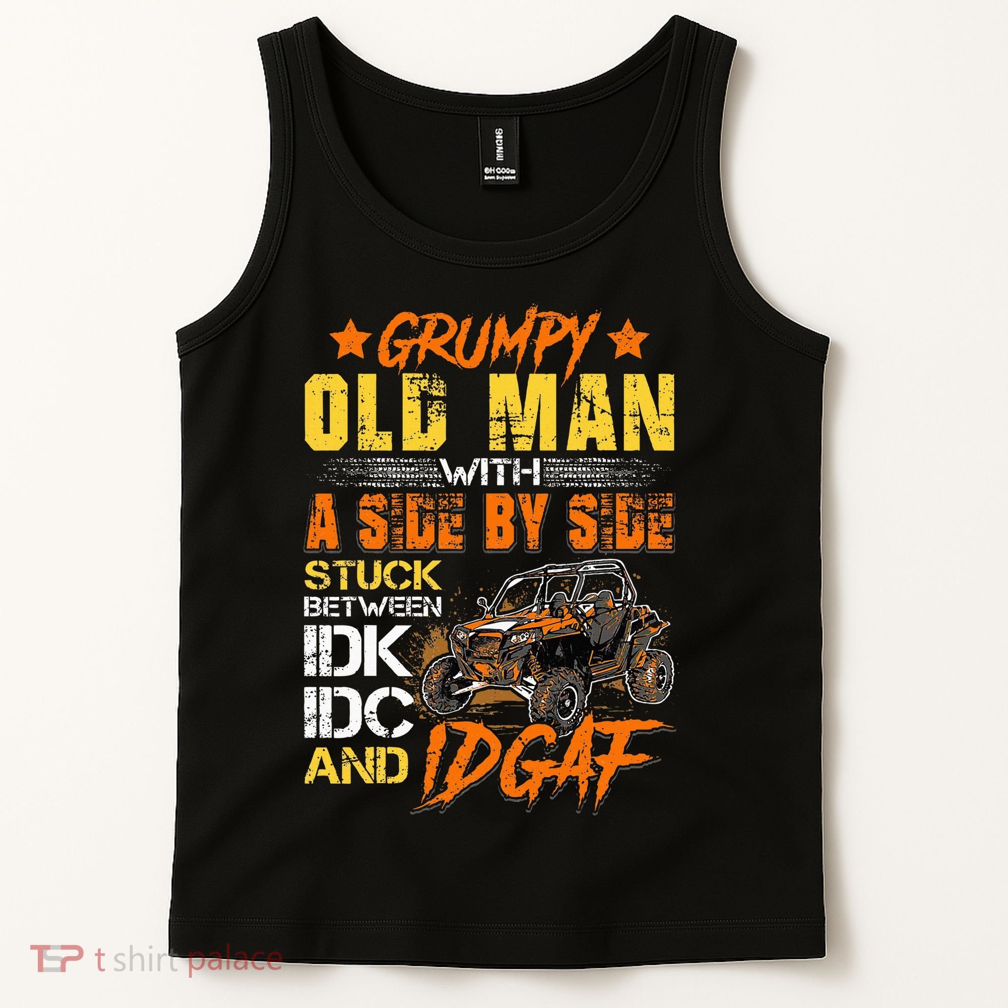 Sxs Utv Grumpy Old Man With Side By Side Tank Top